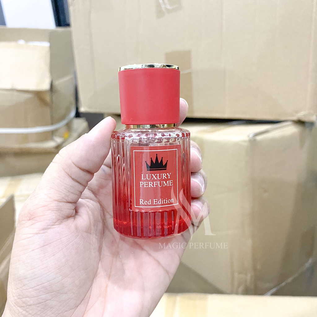 Chai chiết nước hoa thủy tinh cao cấp 30ml loại tròn có vân nhiều màu dạng phun sương