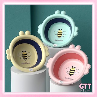 Chậu rửa mặt cho bé gấp gọn hình con ong thau silicon đáng yêu ngộ nghĩnh tiện lợi CHAU02