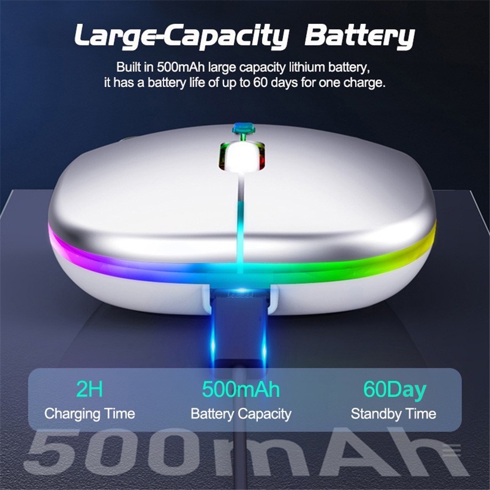 Chuột Không Dây Kết Nối Bluetooth Có Thể Sạc Lại
