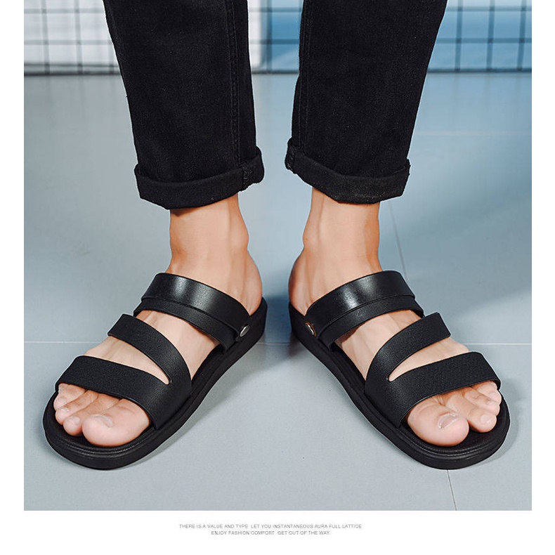 Dép quai hậu sandal nam dép đi biển nam dép nam quai hậu dép chống trượt Dép nam thời trang Dép cao su