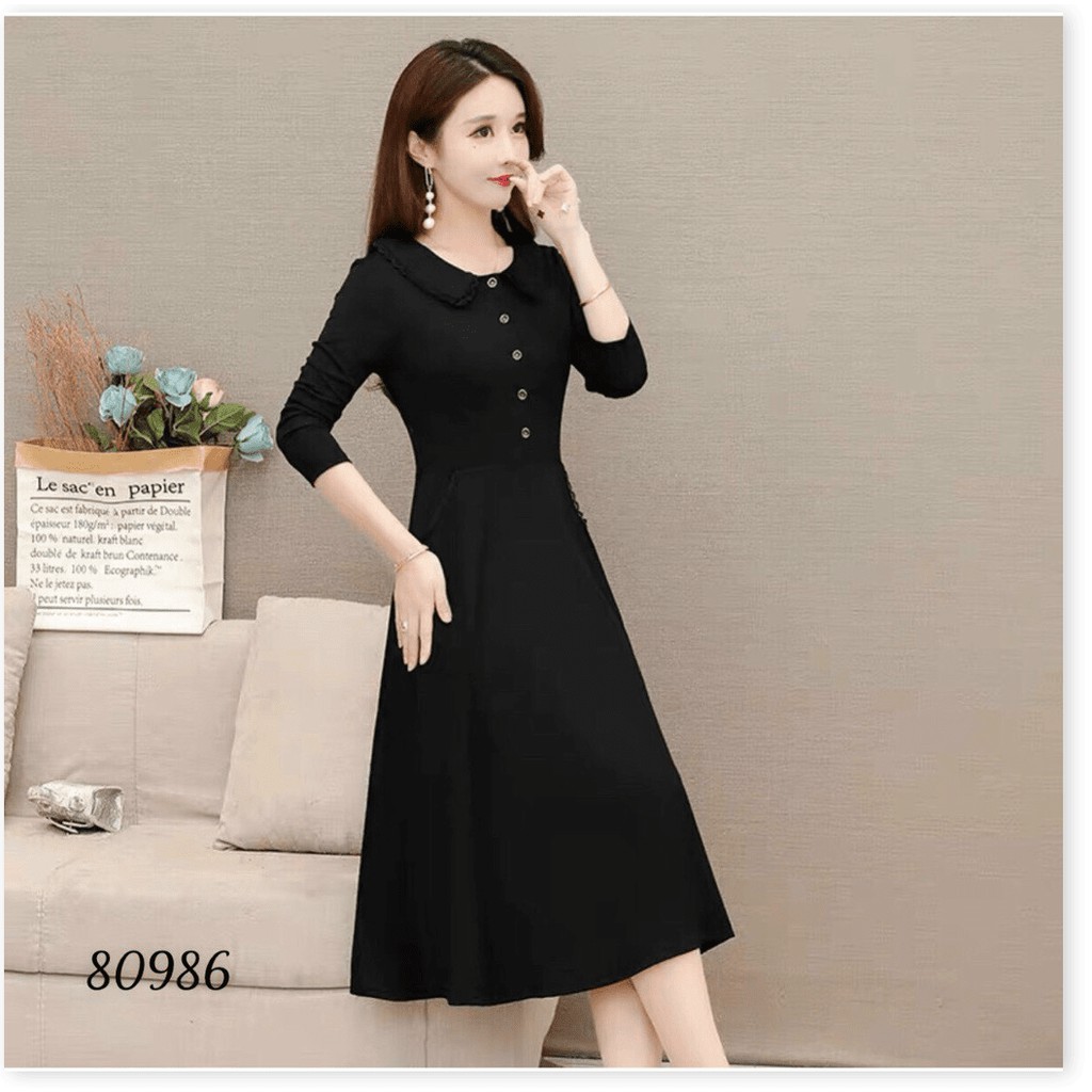 ĐẦM XÒE DỰ TIỆC CÓ NÚT CÚC CỰC XINH TÔN DÁNG THANH LỊCH CHO CHỊ EM LANA STORE 88