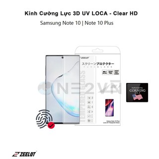 [Zeelot] Kính Cường Lực Công Nghệ Keo UV LOCA cho Samsung Galaxy Note 10 | Note 10 Plus  - Hàng Chính Hãng