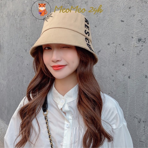 Mũ bucket trơn Nón tai bèo vành cụp RESCUE 04 nhiều màu sắc Ulzzang form unisex nam nữ