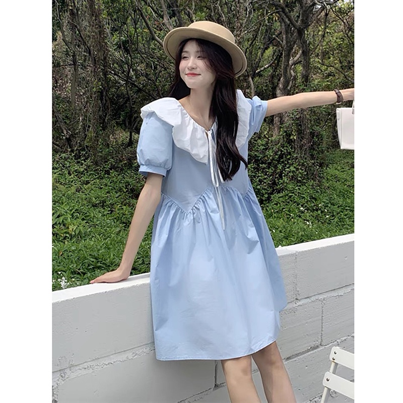 Đầm IELGY tay ngắn dáng rộng dễ thương ngọt ngào cho nữ