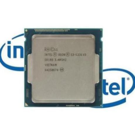 Bộ vi xử lý intel Xeon E3 1231 V3 3.4GHz / 8MB / Socket 1150 (Haswell) mạnh ngang i7 4770