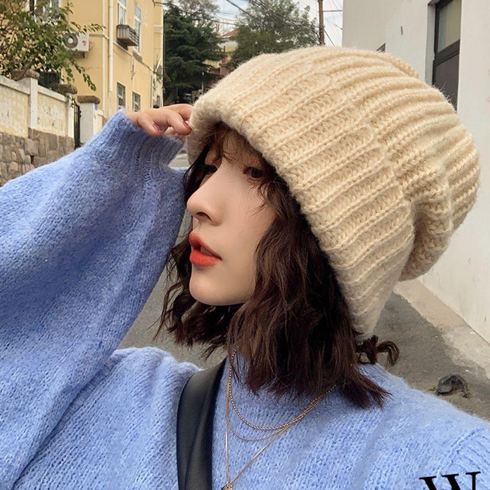 Mũ Beanie Dệt Kim 5 Màu Tùy Chọn Cho Nam Và Nữ
