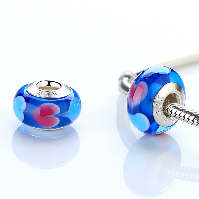 [Mã FAMAYFA giảm 10K đơn 50K] dây hạt charm mạ bạc nhiều màu sắc phong cách bamoer | BigBuy360 - bigbuy360.vn