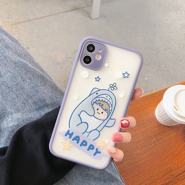 Ốp iphone - Ốp lưng viền nhám Lucky và Happy 6s/6plus/6splus/7/8/7plus/8plus/x/xs/xsmax/11/12promax | BigBuy360 - bigbuy360.vn