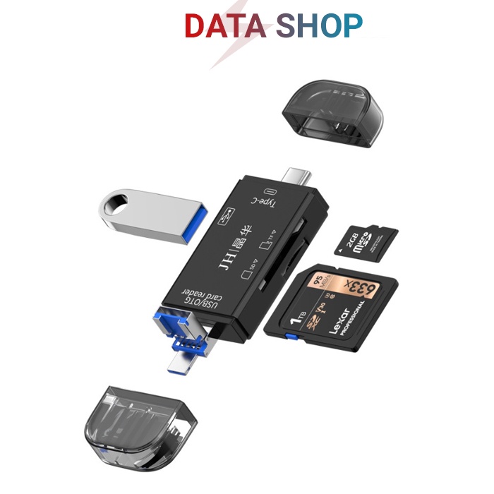 Đầu đọc thẻ SD Micro SD OTG Type-c đa năng