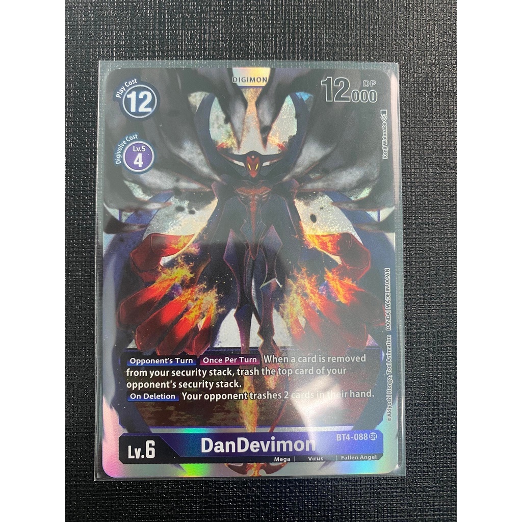 Thẻ bài Digimon card MirageGaogamon,Dandevimon, Aldamon, Beowolfmon, Nidhoggmon, Lilamon-BT4- SR-ENG