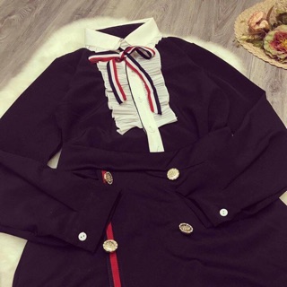 Set áo + chân váy gucci