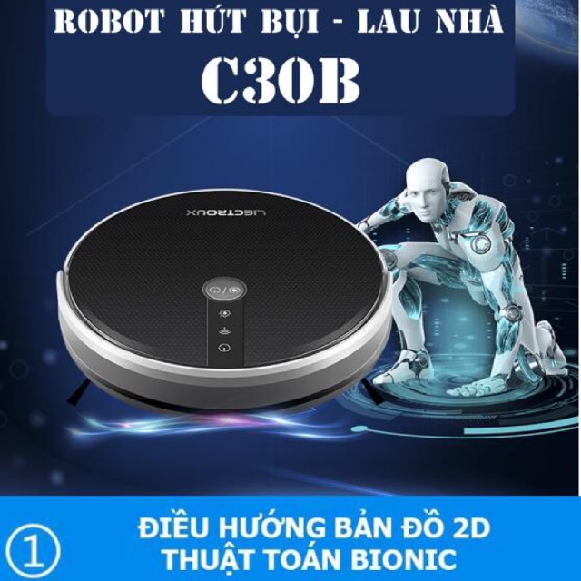 [Mã ELHA10 giảm 6% đơn 5TR] Robot hút bụi lau nhà Liectroux C30B