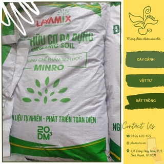 Đất Trồng Cây, Đất Trộn Hữu Cơ Đa Dụng Minro Lavamix 20Dm3 tiện lợi