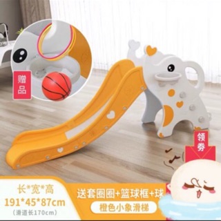Cầu trượt cho bé mẫu rộng cực chắc người lớn chơi được+ tặng 100 quả bóng hơi+ khoang bóng+ khoang bóng rổ+ vòng ném