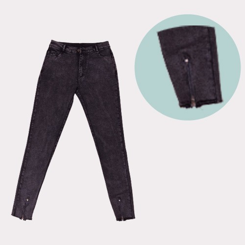 Quần dài nữ kaki giả jean ôm co giản ,dây kéo chân , đi chơi, đi làm , đi học,thời trang xuân hè,thời trang công sở Kkw7 | BigBuy360 - bigbuy360.vn