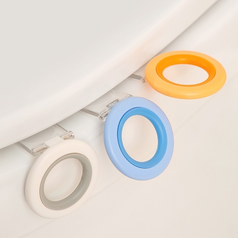 1 Vỏ Bọc Bệ Ngồi Toilet Chống Bẩn Bằng Cao Su Có Thể Gấp Gọn