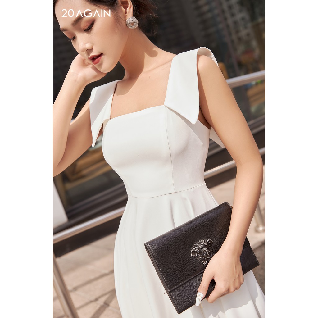 Đầm Dài Cổ Vuông 20AGAIN DDA0305 | BigBuy360 - bigbuy360.vn