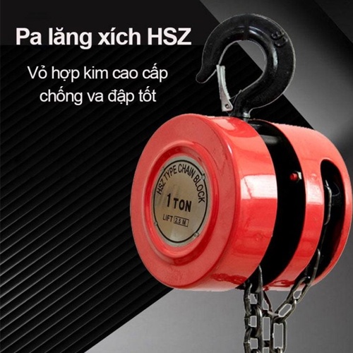 Pa Lăng Xích Kéo Tay HSZ 1 Tấn 2.5M/ 5M