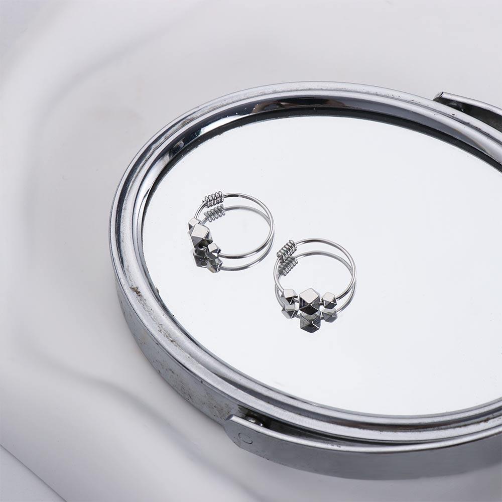 Khuyên Tai Thiết Kế Đơn Giản Thời Trang Cho Nữ MXMUSTY|Khuyên Tai Nữ Trang Dáng Tròn Đính Ngọc Trai