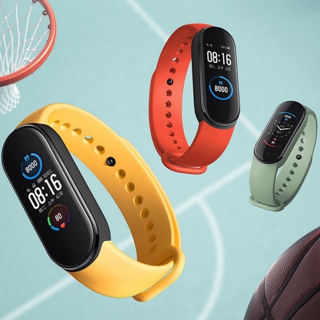 Vòng đeo tay Xiaomi Mi Band 5/6 Đen đầy đủ Tiếng Việt ( Giao 2h Grab, NowShip )