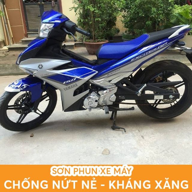 Sơn samurai màu xanh GP - xanh tím đậm xe yamaha