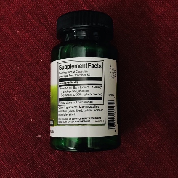 Testosterone | Yohimbe Bark 75mg [100 Viên] - Tăng Hoocmon Nam Và Nữ - Chính Hãng