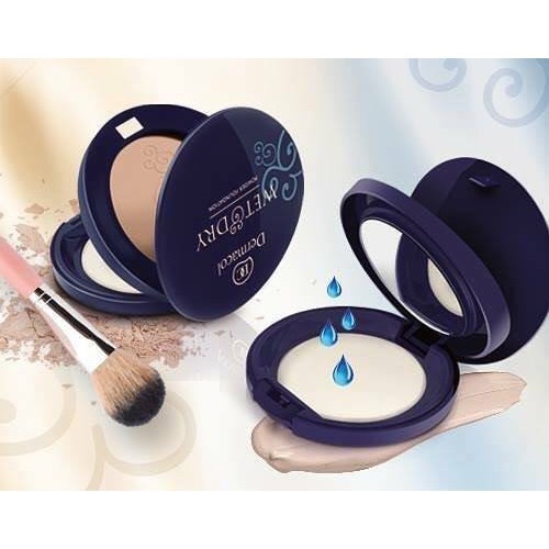 Phấn Nén Không Thấm Nước 2 Trong 1 Dermacol Wet &amp; Dry Powder Foundation 6g