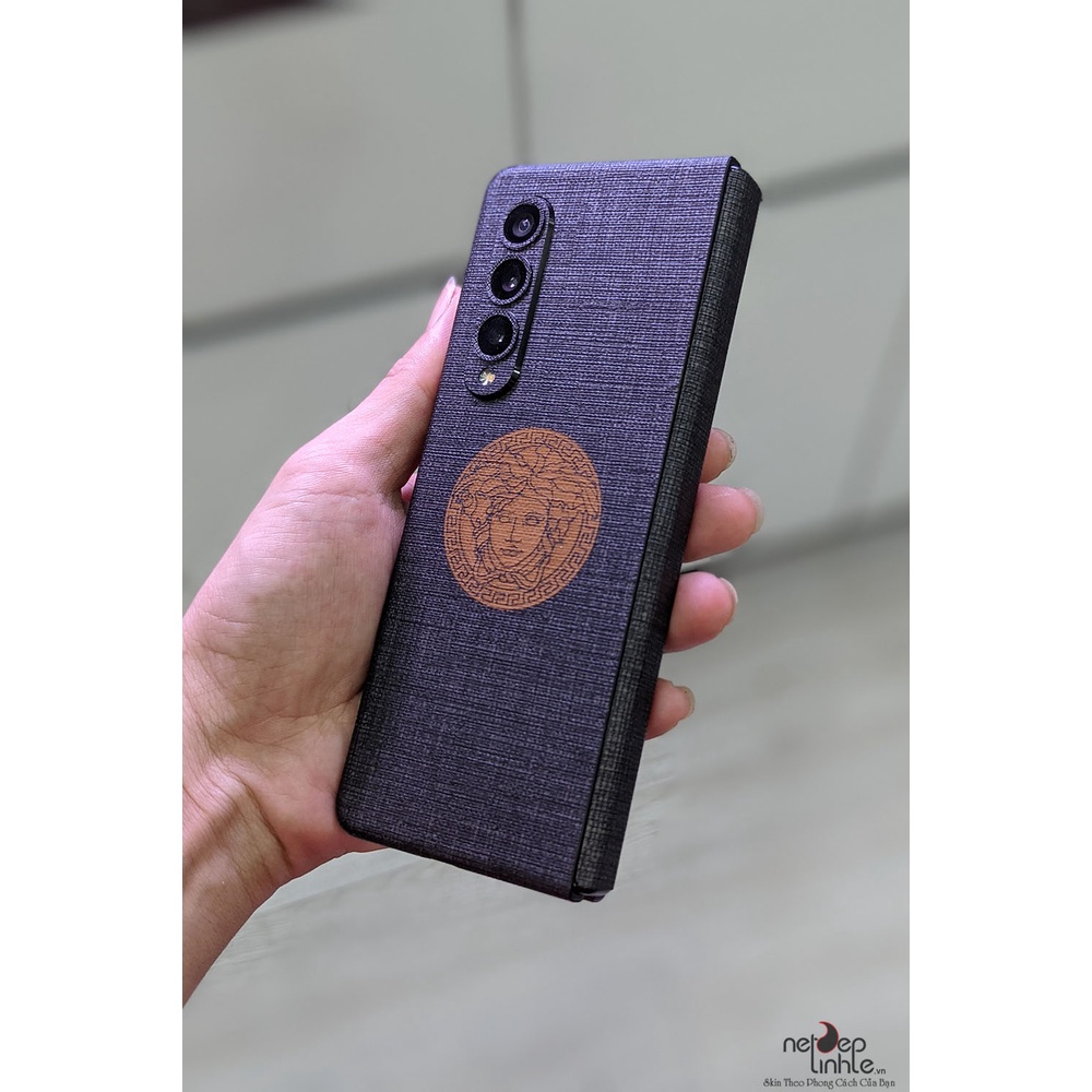 Miếng dán skin điện thoại Samsung Z Fold 3 Vân Vải - SkinFilm 3M nhập khẩu USA - chính hãng Nét Đẹp Tinh Tế