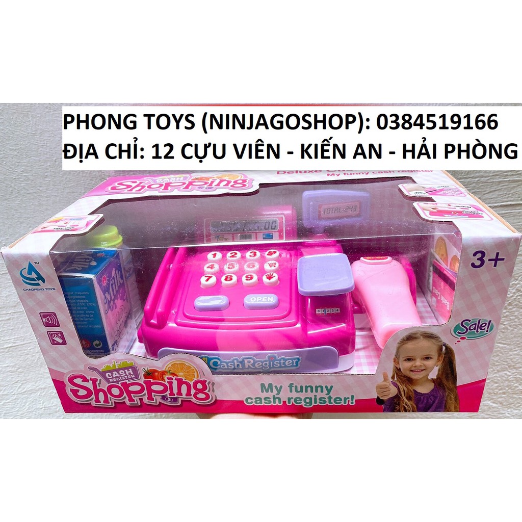 Đồ chơi máy bán hàng - máy cân Cash Register Shopping có nhạc và rung (ảnh thật shop tự chụp)