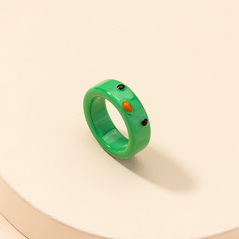 Nhẫn hình chú ếch bằng nhựa resin thời trang cho nam nữ