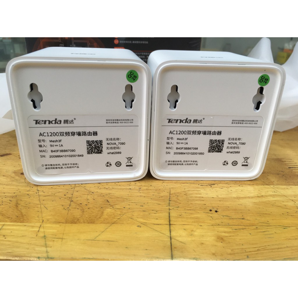 Tenda Nova MW3 AC1200 Pack 2 - Hệ thống ghép nối nhiều router MW3 cho vùng phủ sóng rộng 100-200m2