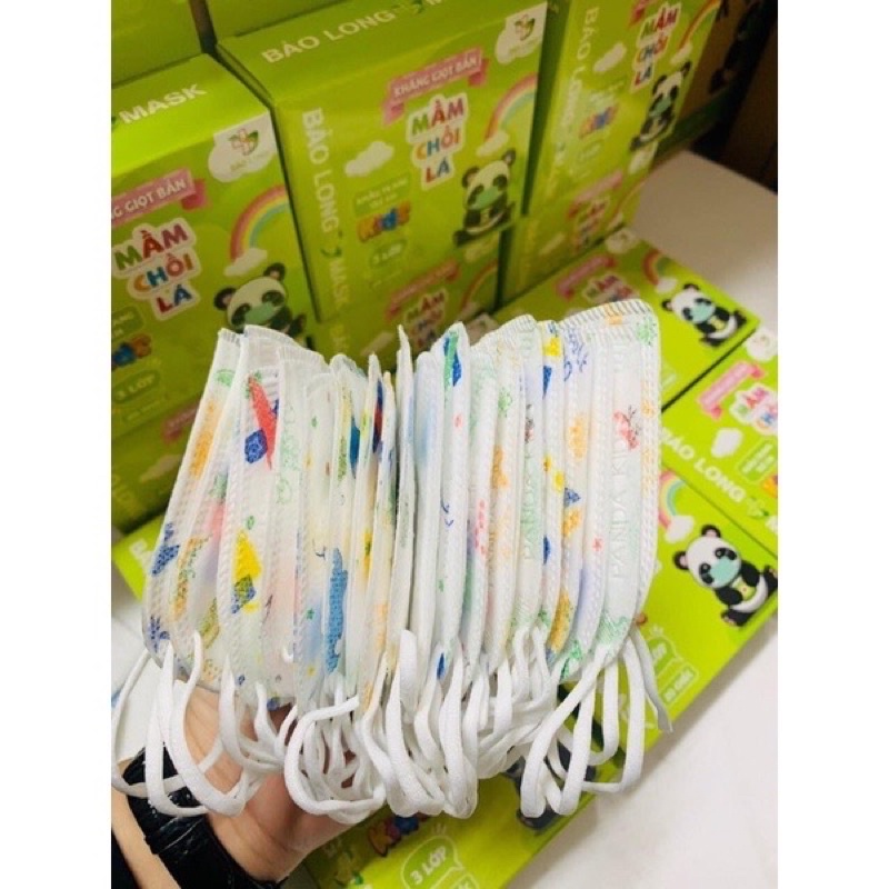 [HỘP 10 cái] KHẨU TRANG KHÁNG KHUẨN MẦM CHỒI LÁ CHO BÉ