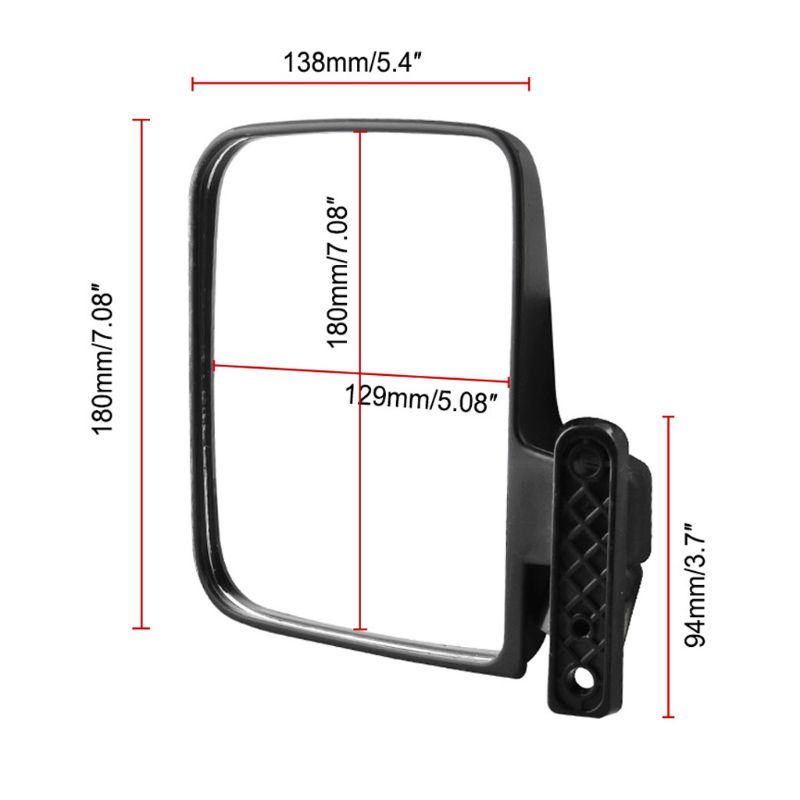 Bộ 2 Gương Chiếu Hậu Trong Suốt Cho Xe Golf