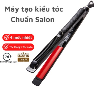 Máy ép làm duỗi là kéo kẹp tóc mini 3 in 1 thẳng tạo kiểu tóc đa năng 4 mức nhiệt cao cấp hàng chính hãng