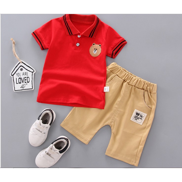 Bộ Bé Trai Cotton Phong Cách Hàn Quốc cho bé B8