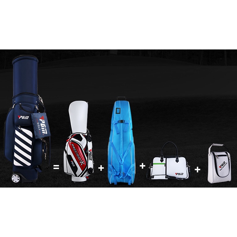 Túi gậy bánh xe chính hãng PGM QB041, túi gậy bánh xe chất liệu vải cao cấp