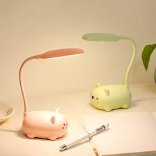 Đèn học để bàn chống cận, đèn led hình thú dễ thương có thể dùng làm đèn ngủ