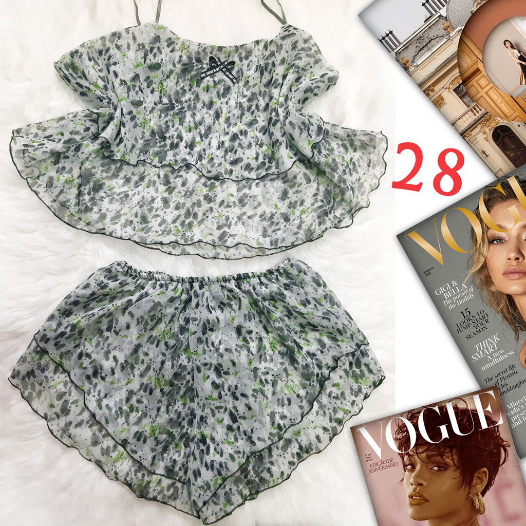 Đồ voan kiểu hai tầng Bigsize chất liệu voan Oversize 65kg - 90kg | BigBuy360 - bigbuy360.vn