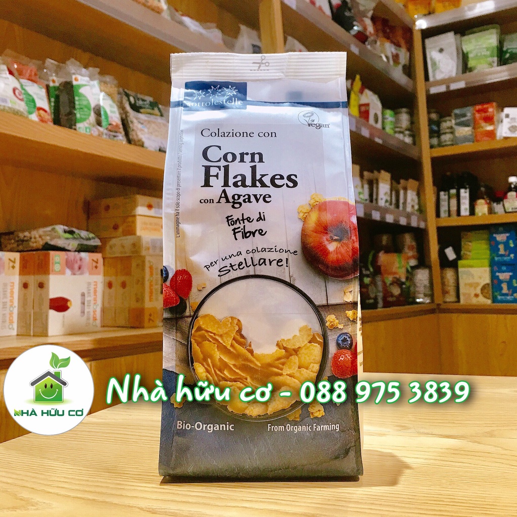 Ngũ Cốc Hữu Cơ Bắp Ngô Cán Dẹp 250g Sottolestelle Organic Corn Flakes - Date:10/2022 - Nhà Hữu Cơ