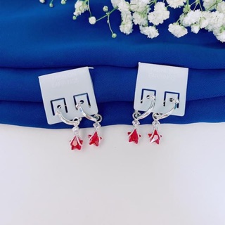 BÔNG TAI BẠC KHOEN TRÒN MẶT SAO XINH - BÔNG TAI TRẺ CON