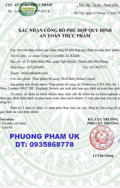 Vitamin tổng hợp ưellbaby cho trẻ từ 4 đến 12 tháng | Thế Giới Skin Care