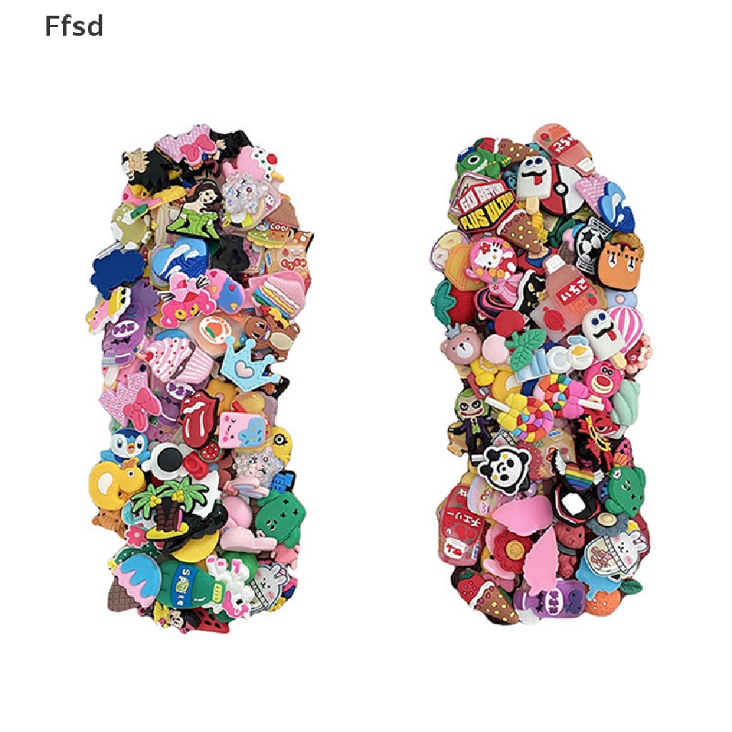 Set 20 phụ kiện trang trí dép Croc bằng PVC không trùng lặp chất lượng cao