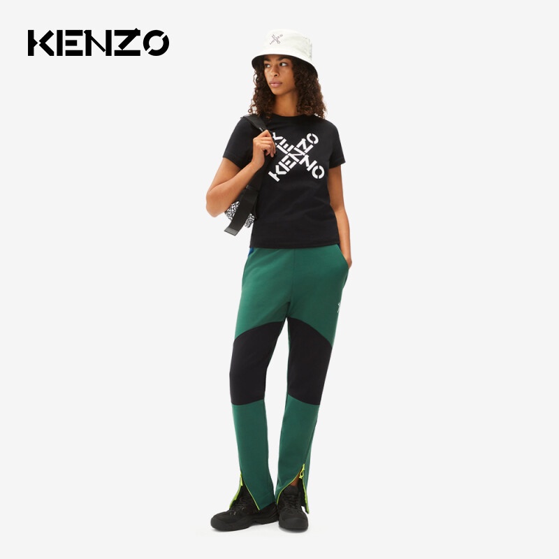 Kenzo Áo Thun Ngắn Tay In Chữ Thời Trang Cho Nữ