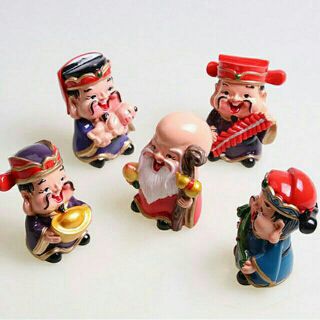 Bộ tượng 5 ông thần tài ( may mắn)