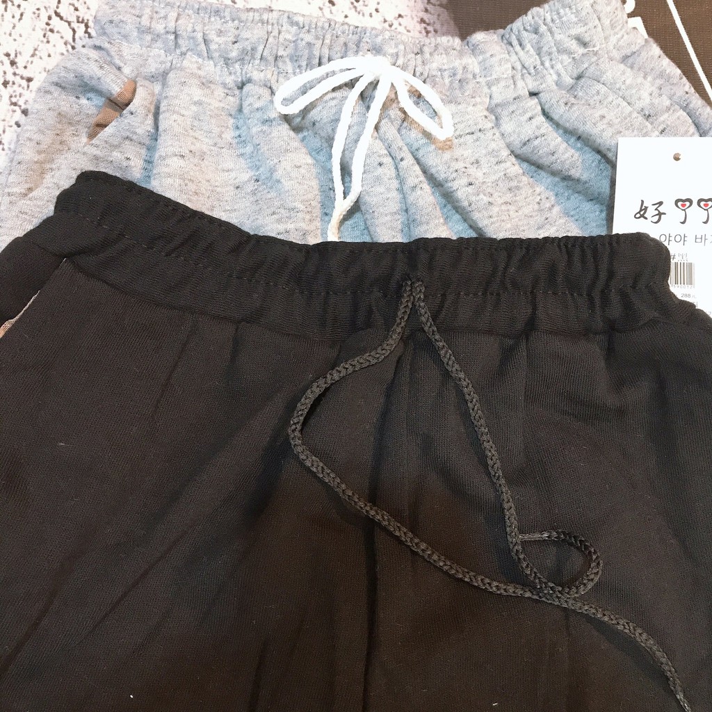 Quần jogger nữ bo gấu chất nỉ - Quần nỉ bo chun dáng rộng phong cách Ullzang (Video thật/ | BigBuy360 - bigbuy360.vn