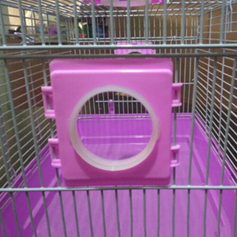 Cửa chui gắn lồng, cửa chui kèm vòng co, đồ chơi cho hamster