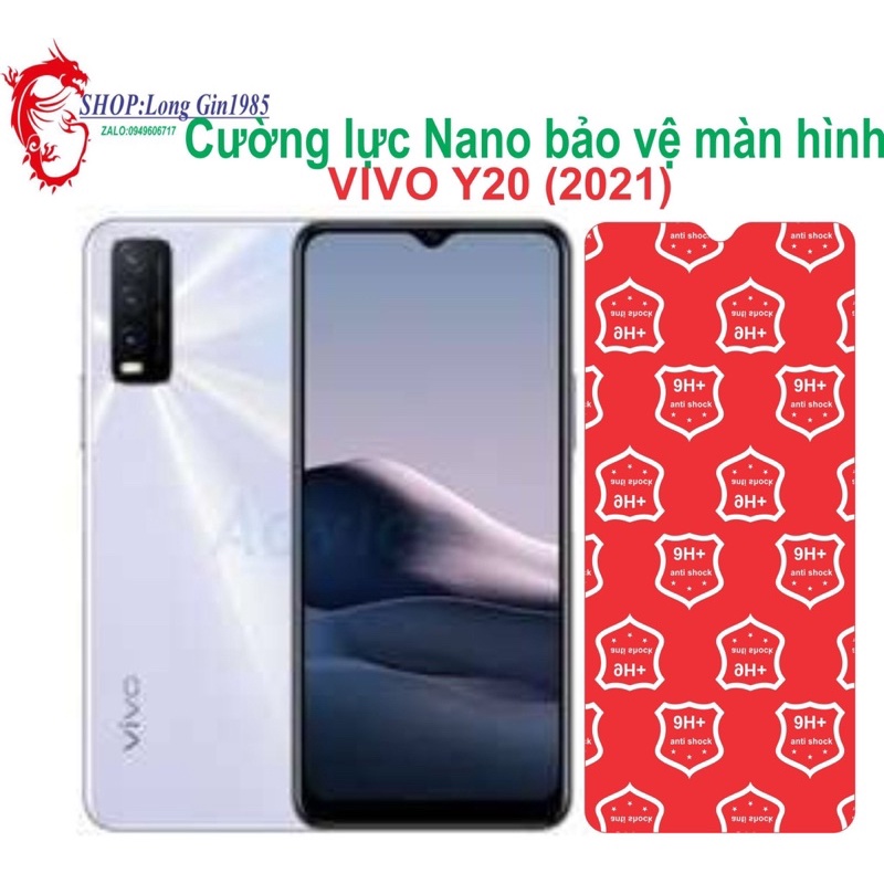 Vivo Y20 2021 Cường lực Nano chống va đập chống trầy xước tốt