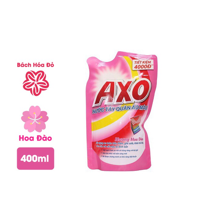 Nước giặt tẩy quần áo màu AXO chai 800ML - Hương Tươi Mát