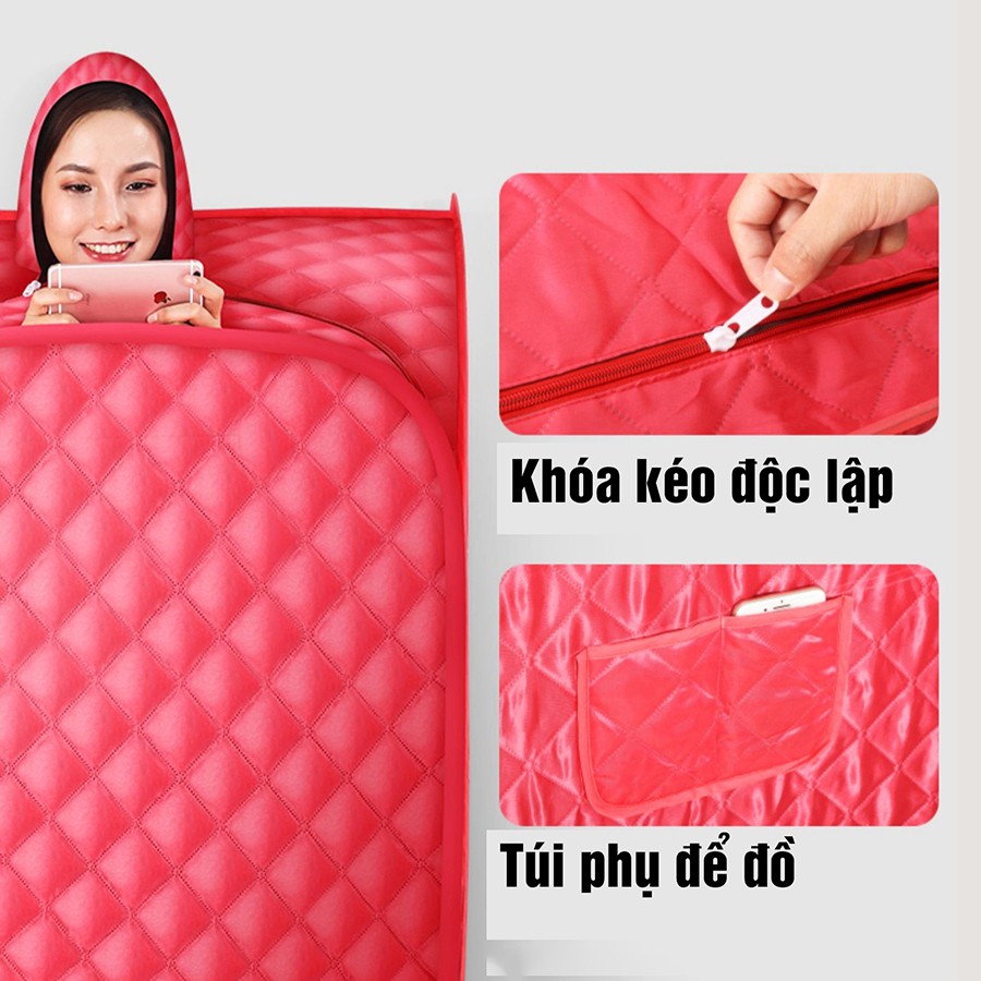 Lều Xông Hơi Tại Nhà Sau Sinh Lều Xông Tự Bung Kèm Nồi Hơi Cao Cấp Dung Tích 2.5l Có Điều Khiển