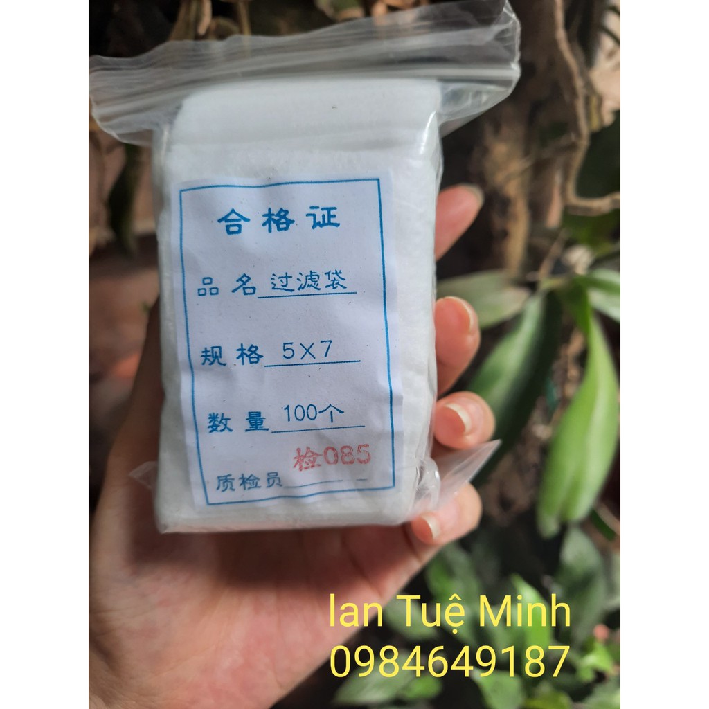 100 Túi lọc đựng phân kích cỡ 7cm x 5cm